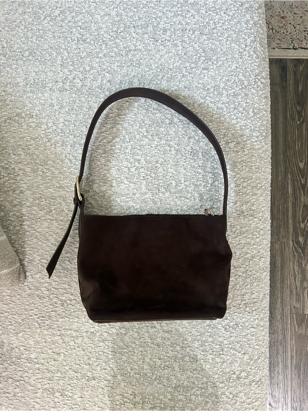 Billini Dark Brown Suede Shoulder Bag